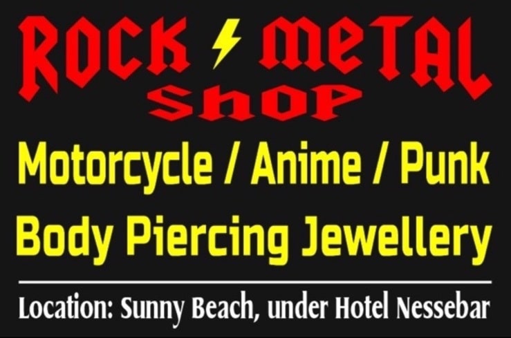 Rock Metal Shop - Sunny Beach | Motocycle, Anime, Punk, Body Piercing, Jewellery